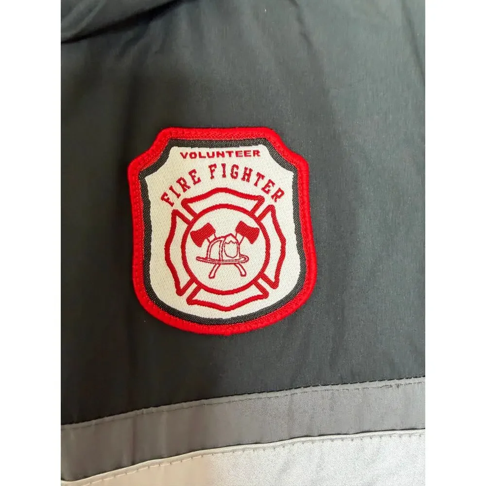 Carter’s Firefighter Rain Jacket Boys Sz 10/12 Red Black School Outdoors